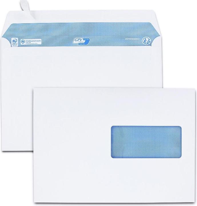 GPV Briefumschl„ge, C5, 162 x 229 mm, weiá, mit Fenster (162 x 229 mm, 200 x)