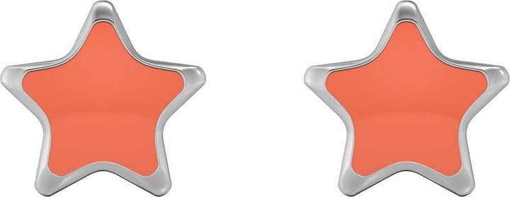 Studex Sensitive Ohrstecker Stern Neon Orange (Edelstahl)