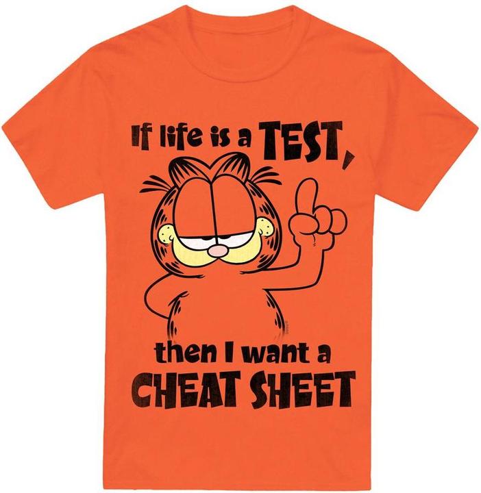 Immagine prodotto Garfield Cheat Sheet Maglietta Uomo (L)
