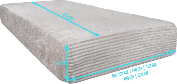 Produktbild Aspero Spannbettlaken aus Streifen-Flanell Parana (200 x 200 cm)