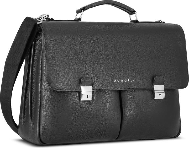 Image du produit Bugatti Porte-documents Valencia XL en cuir 3 compartiments principaux 43 cm compartiment pour ordinateur (15")
