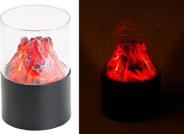 Immagine prodotto Carlo Milano Set di 2 Mini fuoco decorativo con luce tremolante (10 x 15 x 10 cm)