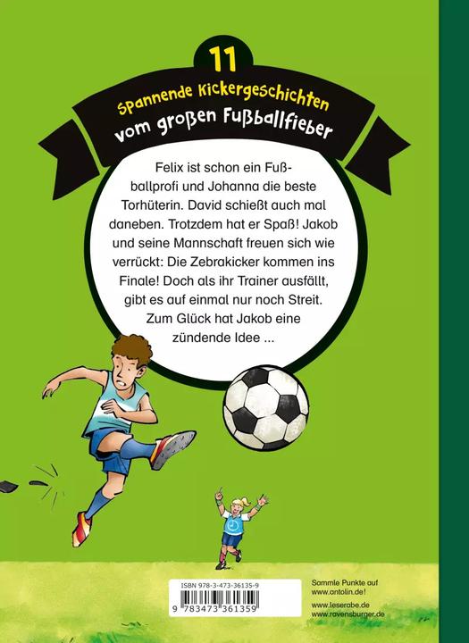 Immagine prodotto Ravensburger Die schönsten Leseraben-Fussballgeschichten (Tedesco, Manfred Maggio, Heike Wiechmann, Fabian Lenk, Heribert Schulmeyer, Jan Sasse, 2019)
