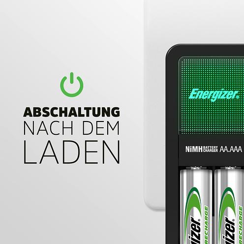 Immagine prodotto Energizer Ricarica Accu Mini (3 pz., AAA, 700 mAh, Batteria + Caricabatterie)