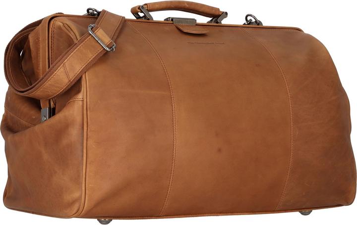 Produktbild The Vegan Cow Chesterfield Brand Leren Weekendtas Cognac Corfu (38 l)