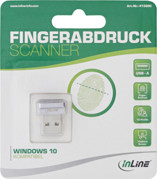 Produktbild InLine USB Fingerabdruck Scanner (USB 2.0)