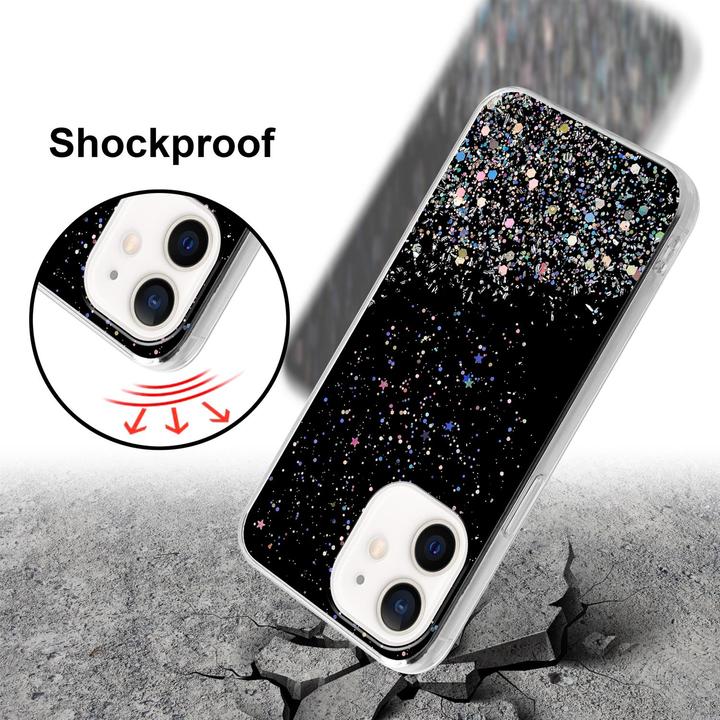 Actual product image Cadorabo TPU cover sparkling glitter (Apple iPhone 12 mini)