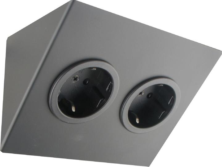 Produktbild Caressi Steckdosenelement 2ST14 2 Schukosteckdosen schwarz