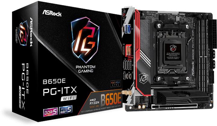 Actual product image AsRock B650E PG-ITX WiFi (AM5, AMD B650E, Mini-ITX)