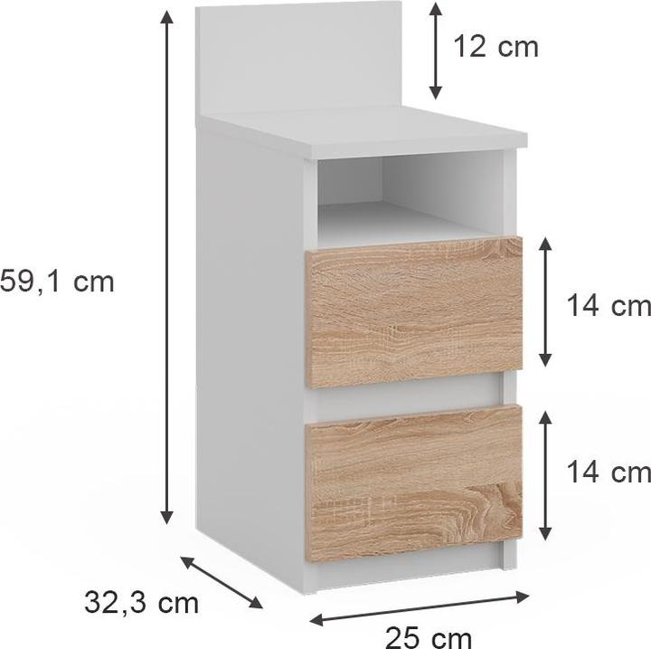 Actual product image Vichy Monty (25 x 32.5 x 59 cm)