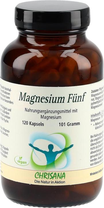 Image du produit Chrisana Magnesium fünf Kapsel (120 pièce(s), Capsules, 269 g)