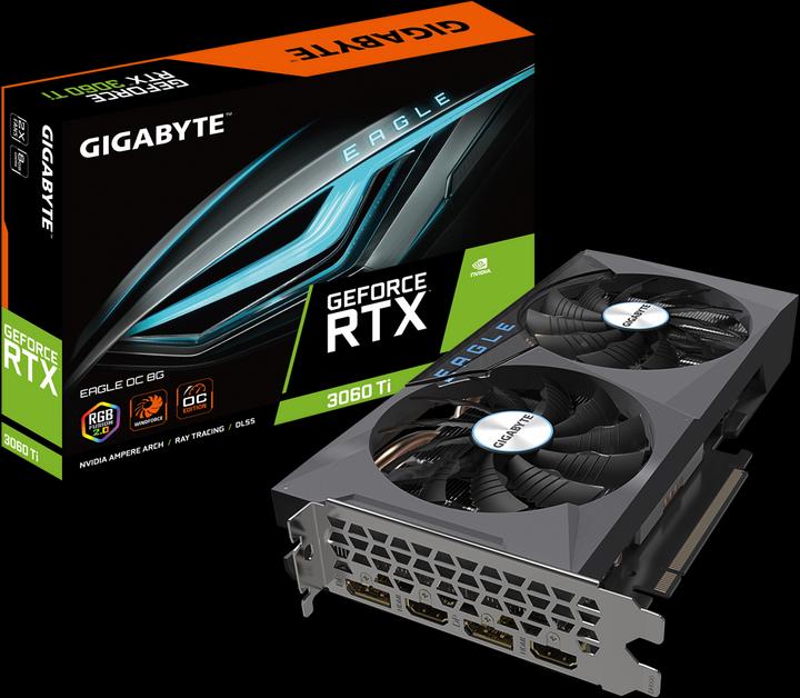 Actual product image Gigabyte GeForce RTX 3060 Ti Eagle OC (8 GB)