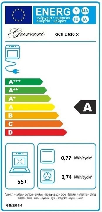 Energie-Label Gurari GCH E 610 X
