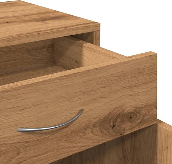 Image du produit VidaXL Rollcontainer Rollschrank Bürocontainer Büroschrank Schrank Artisan-Eiche (45 x 38 x 54 cm)