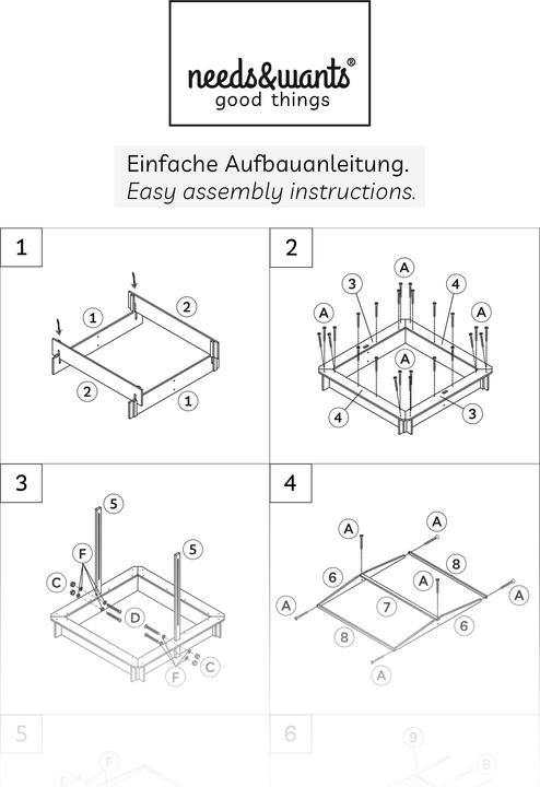 Produktbild Needs&Wants Sunplaya4" mit Dach und Abdeckung