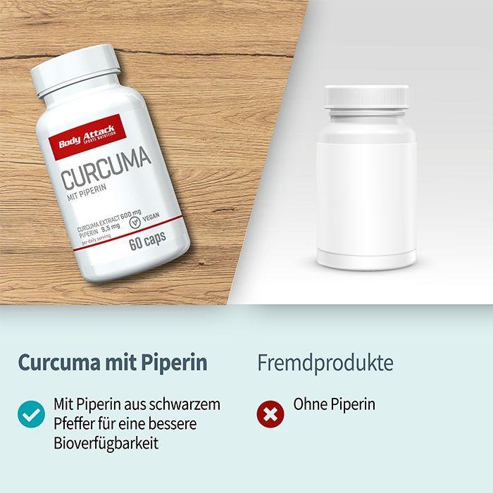 Produktbild Body Attack Curcuma (60 Stück, Kapseln)