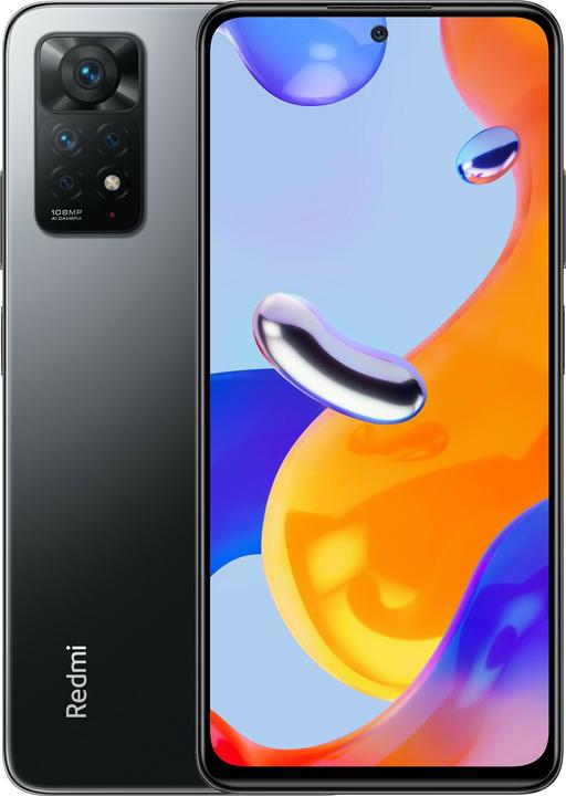 Xiaomi Redmi Note 11 Pro 5G (128 GB, Graphite gray, 6.67", Hybrid Dual SIM, 108 Mpx, 5G)
