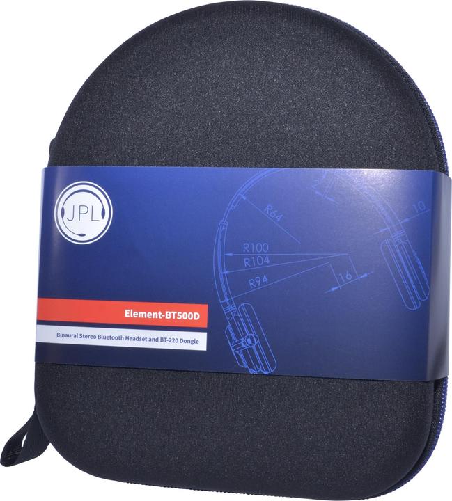Image du produit JPL -Élément-BT500D Casque sans fil Bandeau Bureau/Centre d'appels Bluetooth Noir (ANC, 96 h, Sans fil)