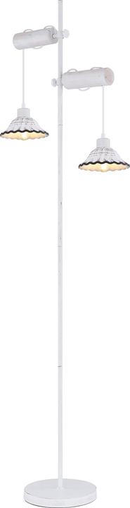 Produktbild Globo Stehlampe Metall weiss getüncht, 54050-2S (E27)