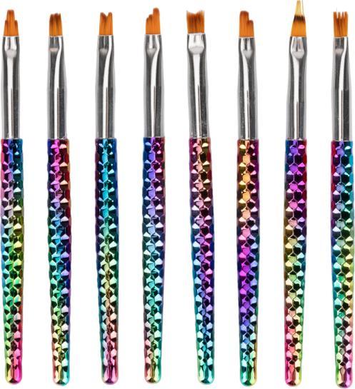 Immagine prodotto Nagellack24 Set di 8 pennelli professionali per gel