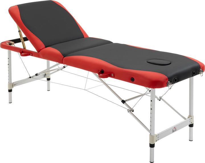 Image du produit Homcom Table de massage Cadre léger en aluminium, pliable, rembourré