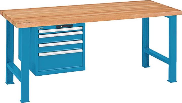 Lista Workbench with beechwood top (80 cm, 200 cm)