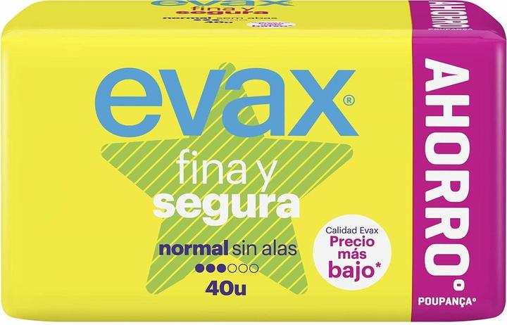 Produktbild Evax Fina Segura Normale Damenbinden 40 Stück (Intimwaschlotion)