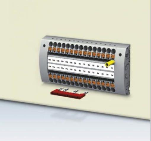 Produktbild Phoenix Contact Brücke 2-polig für 10mm Klemmen rot