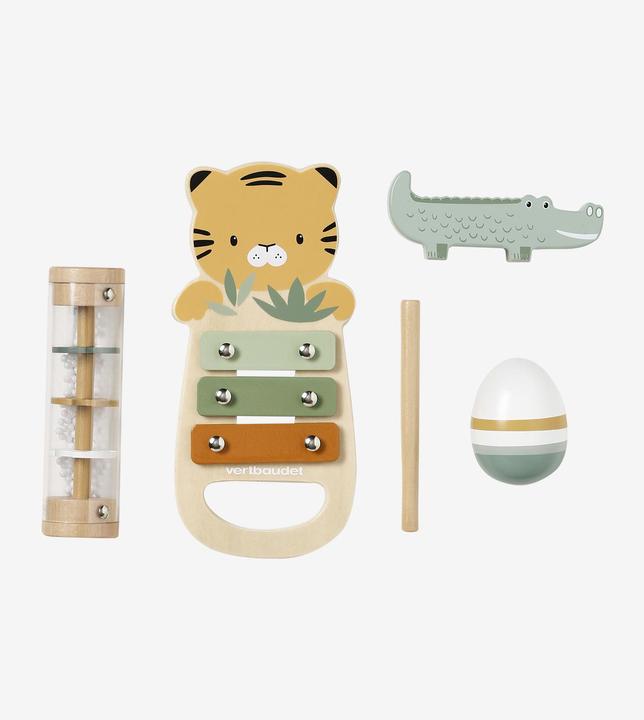 Produktbild Vertbaudet 4-teiliges Set Baby Musikinstrumente TANSANIA, Holz FSC®