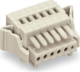 Wago Female multipoint connector light grey 733-105/037-000 Content: 100 pcs (733-105/037-000)
