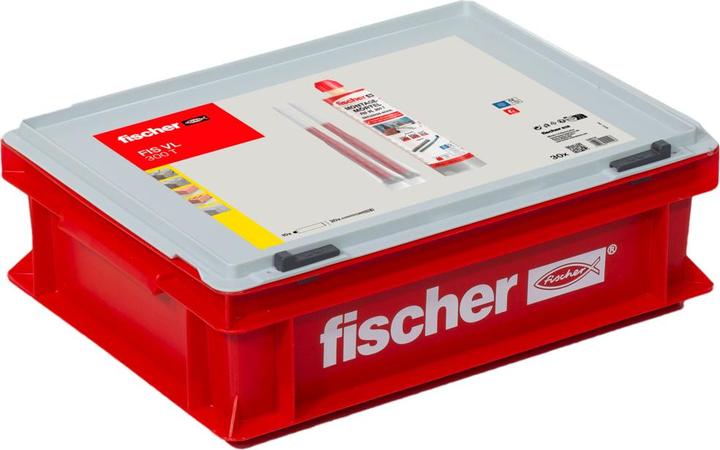 Productafbeelding Fischer Montage mortel FIS VL 300 T vinylester 2K mortel ( 558724 ) + 10x patronen + 20x statische...