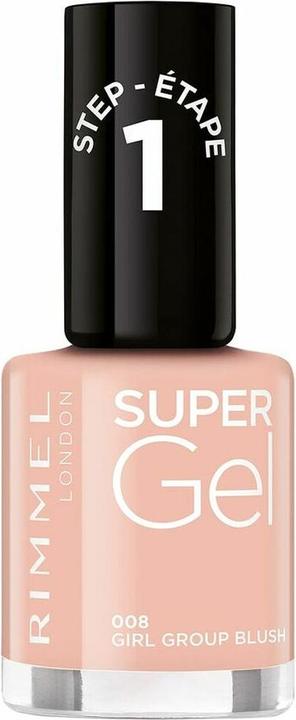 Immagine prodotto Rimmel London RIMMEL Smalto per unghie super gel n. 008 Girl Group 12ml (008, Smalto per unghie effetto gel)