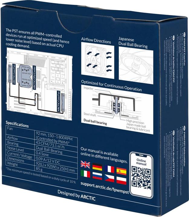 Produktbild Arctic F9 Pwm Pst Co (92 mm, 1 x)