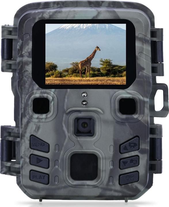 Casativo Kompakte Full-HD-Wildkamera mit Bewegungssensor und Nachtsicht, 15m Reichweite, IPX5