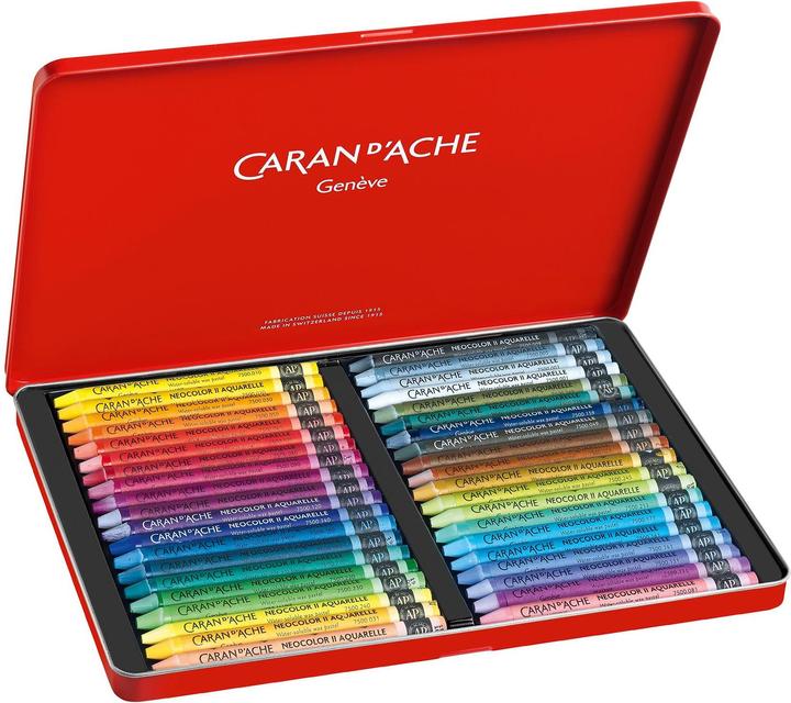 Produktbild Caran d'Ache Neocolor II Aquarelle Metallschachtel (Mehrfarbig, 40 x)