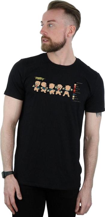 Produktbild Looney Tunes Porky Pig Colour Code TShirt (S)