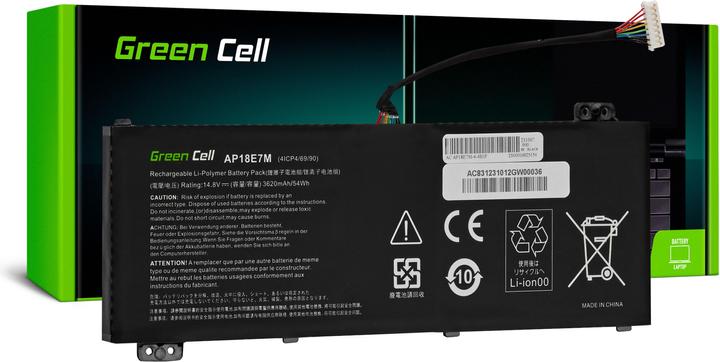 Image du produit GreenCell Batterie d'ordinateur portable pour Acer Nitro 5 AN515-44 AN515-45 AN515-54 - 3620mAh (4 cellules, 3620 mAh)