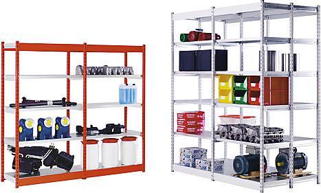 Actual product image kaiserkraft Stable boltless shelving, one-sided