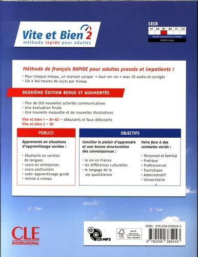Immagine prodotto Cle Vite et bien 2 B1 manuel + clé + CD (Francese, Miquel Claire, 2018)