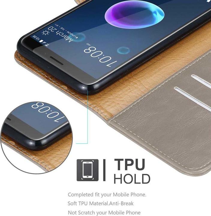 Produktbild Cadorabo Book Luxury Cover (HTC Desire 12)