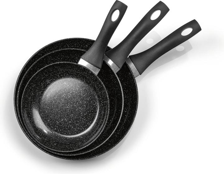 Actual product image Bratmaxx Bratpfanne Aluminium Pfannen Set 3 Stück 20 cm/24 (28 cm, Frying pan, Aluminium)