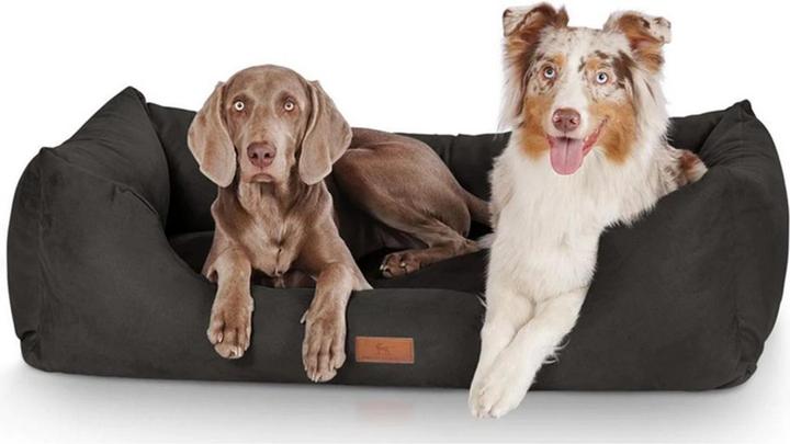 Produktbild Knuffelwuff Hunde-Bett Dreamline Velour XXXL, 155 x 105 cm, Schwarz (Hund)