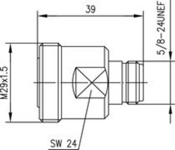 Produktbild Telegärtner Koax-Adapter 7-16-DIN-Buchse -