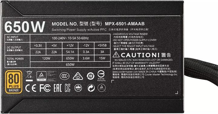Produktbild Cooler Master MasterWatt (650 W)