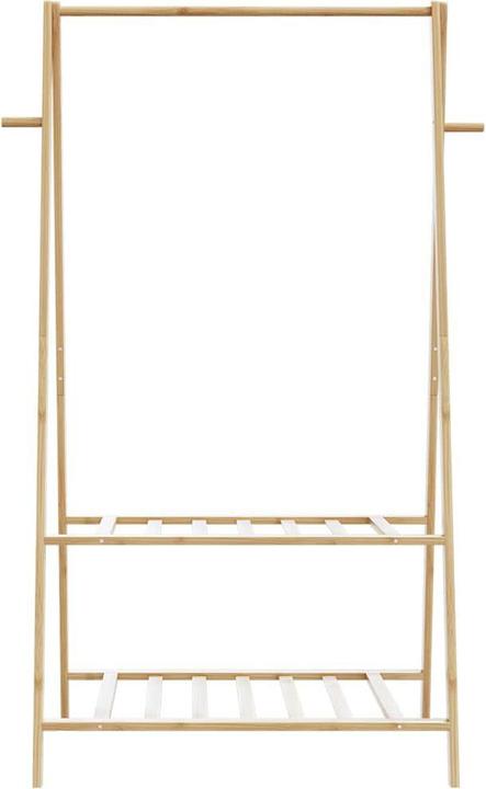 Produktbild VidaXL Kleiderständer mit Ablagen 96x45,5x150,5 cm Bambus