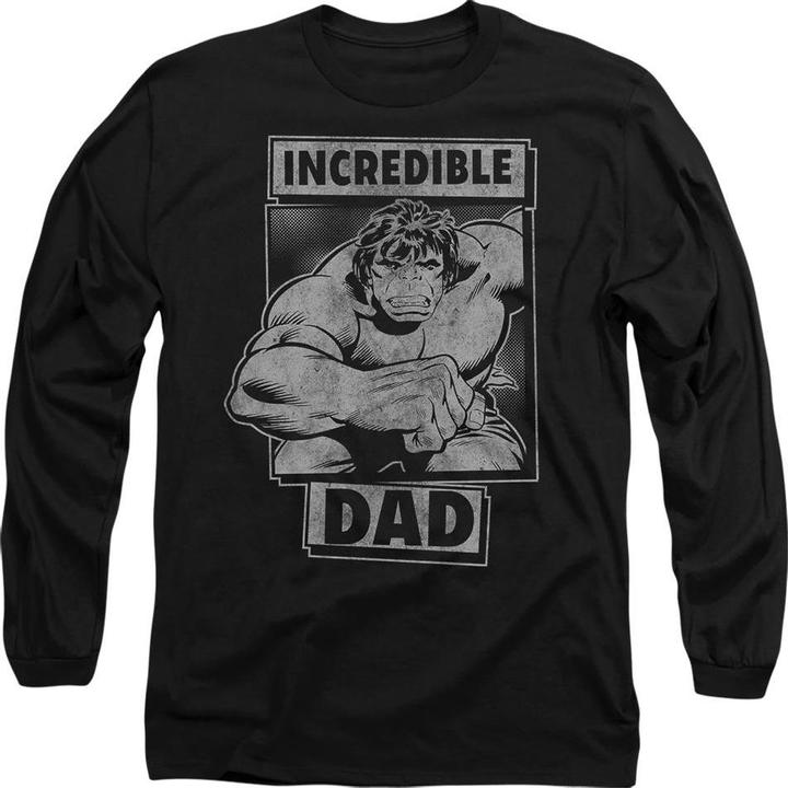 Immagine prodotto Hulk Incredible Dad Maglietta Festa del Papà Adulto Unisex (L)