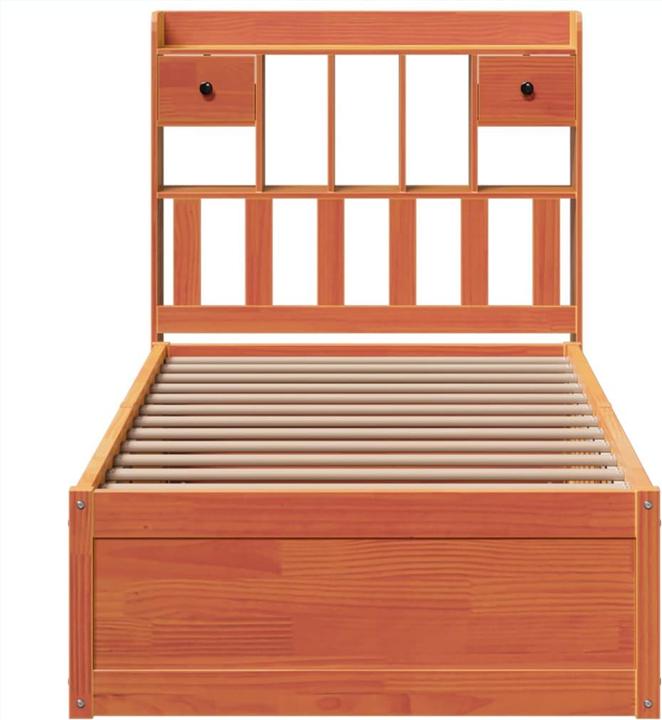 Produktbild VidaXL Massivholzbett Holzbett Bett Doppelbett ohne Matratze 180x200 Kiefernholz (180 x 200 cm)