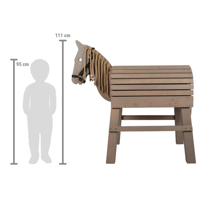 Produktbild small foot Holzpferd grau