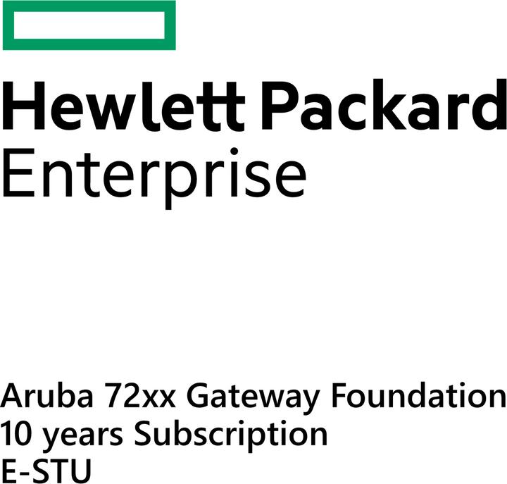 HPE E Aruba 72xx Gateway, Foundation 10yr Subscription, E-STU (1 Devices)