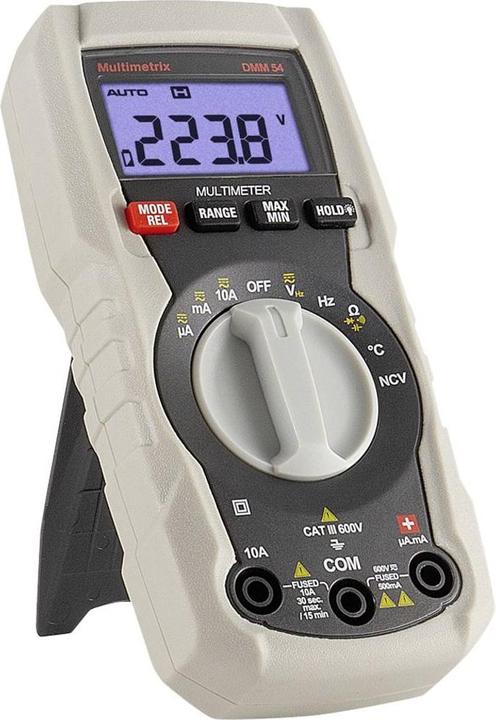 Produktbild Multimetrix DMM 54 Hand-Multimeter digital CAT III 600V Anzeige (Counts): 4000 (CAT III 600V)